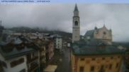 Archived webcam image showing Cortina d'Ampezzo: Pedestrian zone on 14 May 2026 at 18:32