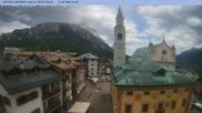 Archived webcam image showing Cortina d'Ampezzo: Pedestrian zone on 17 Jun 2026 at 14:26