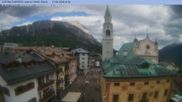 Archived webcam image showing Cortina d'Ampezzo: Pedestrian zone on 17 Jun 2026 at 16:26