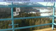 Archiviertes Webcam Bild: Cortina d'Ampezzo: Skisprungschanze am 26 Feb 2026 um 16:40 Uhr