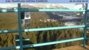 Archiviertes Webcam Bild: Cortina d'Ampezzo: Skisprungschanze am 06.03.2026 um 08:07 Uhr