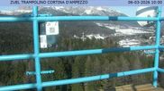 Archiviertes Webcam Bild: Cortina d'Ampezzo: Skisprungschanze am 06.03.2026 um 10:07 Uhr