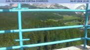 Archived webcam image showing Cortina d'Ampezzo: View from ski jump area on 6 Jul 2026 at 10:02