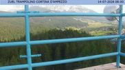 Archived webcam image showing Cortina d'Ampezzo: View from ski jump area on 14 Jul 2026 at 08:30