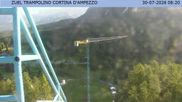 Archived webcam image showing Cortina d'Ampezzo: View from ski jump area on 30 Jul 2026 at 10:57