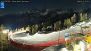 Archived webcam image showing Cortina d'Ampezzo: World Cup slope from Rifugio Duca d'Aosta on 27 Feb 2026 at 02:43