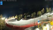 Archived webcam image showing Cortina d'Ampezzo: World Cup slope from Rifugio Duca d'Aosta on 27 Feb 2026 at 04:43