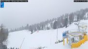 Archived webcam image showing Cortina d'Ampezzo: World Cup slope from Rifugio Duca d'Aosta on 18 Mar 2026 at 10:23