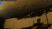 Archived webcam image showing Cortina d'Ampezzo: World Cup slope from Rifugio Duca d'Aosta on 12 Apr 2026 at 22:08