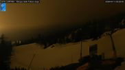 Archived webcam image showing Cortina d'Ampezzo: World Cup slope from Rifugio Duca d'Aosta on 13 Apr 2026 at 02:20