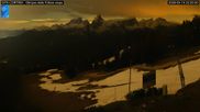 Archived webcam image showing Cortina d'Ampezzo: World Cup slope from Rifugio Duca d'Aosta on 20 May 2026 at 00:34