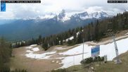 Archived webcam image showing Cortina d'Ampezzo: World Cup slope from Rifugio Duca d'Aosta on 20 May 2026 at 12:34