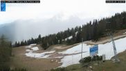 Archived webcam image showing Cortina d'Ampezzo: World Cup slope from Rifugio Duca d'Aosta on 20 May 2026 at 14:34