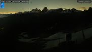 Archived webcam image showing Cortina d'Ampezzo: World Cup slope from Rifugio Duca d'Aosta on 21 May 2026 at 00:07