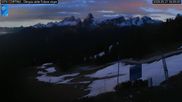 Archived webcam image showing Cortina d'Ampezzo: World Cup slope from Rifugio Duca d'Aosta on 21 May 2026 at 04:07