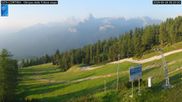 Archived webcam image showing Cortina d'Ampezzo: World Cup slope from Rifugio Duca d'Aosta on 26 Jun 2026 at 06:31