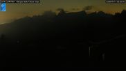 Archived webcam image showing Cortina d'Ampezzo: World Cup slope from Rifugio Duca d'Aosta on 13 Aug 2026 at 02:30