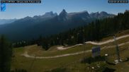 Archived webcam image showing Cortina d'Ampezzo: World Cup slope from Rifugio Duca d'Aosta on 28 Sep 2026 at 00:16