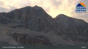 Archived webcam image showing Cortina: Top Station Col Drusciè / Ra Valles on 3 Aug 2026 at 05:09