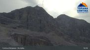 Archived webcam image showing Cortina: Top Station Col Drusciè / Ra Valles on 3 Aug 2026 at 19:09