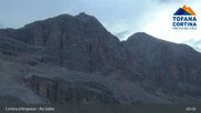 Archived webcam image showing Cortina: Top Station Col Drusciè / Ra Valles on 3 Aug 2026 at 21:14
