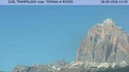 Archived webcam image showing Tofana di Rozes on 28 Sep 2026 at 12:16
