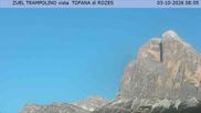 Archived webcam image showing Tofana di Rozes on 3 Oct 2026 at 08:47