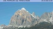 Archived webcam image showing Tofana di Rozes on 26 Oct 2026 at 10:06