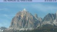 Archived webcam image showing Tofana di Rozes on 26 Oct 2026 at 12:06