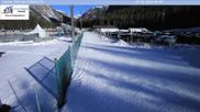 Archived webcam image showing Cortina: Nordic Center Fiames on 27 Feb 2026 at 09:43