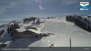 Archived webcam image showing Mountain view from the Kreuzkogel (1880m) on 26 Feb 2026 at 13:40