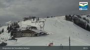 Archived webcam image showing Mountain view from the Kreuzkogel (1880m) on 24 Mar 2026 at 09:19
