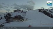 Archived webcam image showing Mountain view from the Kreuzkogel (1880m) on 8 Apr 2026 at 01:47