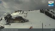 Archived webcam image showing Mountain view from the Kreuzkogel (1880m) on 8 Apr 2026 at 09:47