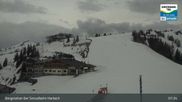 Archived webcam image showing Mountain view from the Kreuzkogel (1880m) on 13 Apr 2026 at 08:40