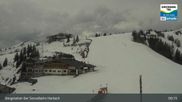 Archived webcam image showing Mountain view from the Kreuzkogel (1880m) on 13 Apr 2026 at 09:40