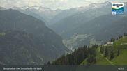 Archived webcam image showing Mountain view from the Kreuzkogel (1880m) on 22 Jun 2026 at 13:31