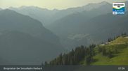 Archived webcam image showing Mountain view from the Kreuzkogel (1880m) on 14 Jul 2026 at 08:21