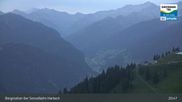 Archived webcam image showing Mountain view from the Kreuzkogel (1880m) on 1 Aug 2026 at 01:08