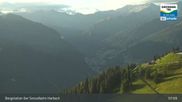 Archived webcam image showing Mountain view from the Kreuzkogel (1880m) on 22 Aug 2026 at 07:59