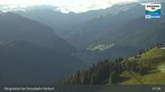 Archived webcam image showing Mountain view from the Kreuzkogel (1880m) on 22 Aug 2026 at 08:59