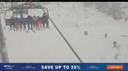 Archived webcam image showing Perisher - Village 8 Express on 10 Aug 2026 at 06:26