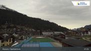Archived webcam image showing Sport center Klosters on 13 Apr 2026 at 07:48