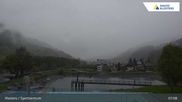 Archived webcam image showing Sport center Klosters on 14 May 2026 at 07:07