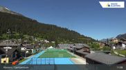Archiviertes Webcam Bild: Sportzentrum Klosters am 23.05.2026 um 11:27 Uhr