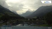 Archived webcam image showing Sport center Klosters on 1 Jul 2026 at 08:32