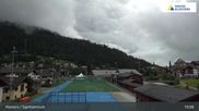 Archived webcam image showing Sport center Klosters on 1 Jul 2026 at 19:32