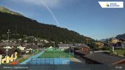 Archived webcam image showing Sport center Klosters on 8 Jul 2026 at 08:13