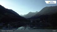 Archived webcam image showing Sport center Klosters on 12 Jul 2026 at 07:18