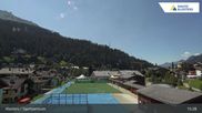Archived webcam image showing Sport center Klosters on 12 Jul 2026 at 15:18